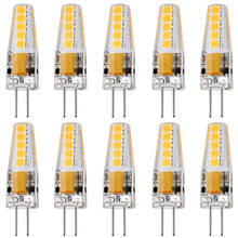 10PCS Dimmable Mini G4 LED 2835SMD 10LED Lamp 2W Bulb AC DC 12V Candle Lights Replace 20W Halogen for Chandelier Spotlight 2022 - buy cheap