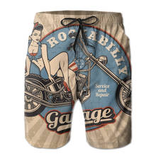 Pantalones cortos de playa Vintage para hombre, bañador de bandera americana, bañadores cortos de mar, 2020 2024 - compra barato