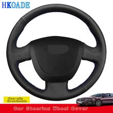 Customize DIY Genuine Leather Car Steering Wheel Cover For  Lada Granta 2011 2012 2013 2014 2015 2016 2017 2018 Car Interior 2024 - buy cheap