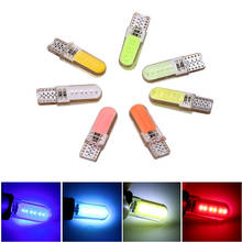100pcs Interior T10 W5W Lights Silicone Case COB LED Car Wedge Light WY5W 194 168 Auto Parking Bulbs Turn Side Lamps 12V 2024 - buy cheap