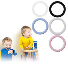 O-ring suporte de silicone para chupeta, peças 5 peças, adereços de corrente, adaptador para mamãe e06f 2024 - compre barato
