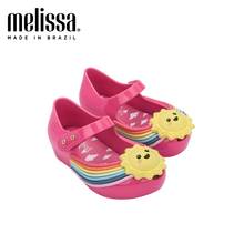Mini Melissa Lovely Heart Girl Jelly Shoes Sandals 2021 Baby Shoes Soft Bottom Melissa Sandals For Kids Non-slip Princess 2024 - buy cheap