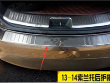 Carro accessorieshigh qualidade de aço inoxidável choques traseiro protetor sill para 2013 2014 kia sorento estilo do carro 2024 - compre barato