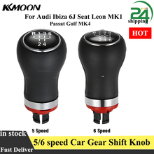 5 Speed/6 Speed Car Gear Shift Knob Manual 12mm Black PU Leather Gear Shift Knob For Audi Ibiza 6J Seat Leon MK1 Passat Golf MK4 2024 - buy cheap