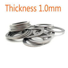 Thickness 1.0mm Stainless steel Flat Washer Ultra thin gasket High precision Adjusting gasket M3-M60 Thin shim SUS304 2024 - buy cheap