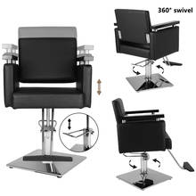 Hz8803 equipamento da beleza do cabelo hidráulico barbeiro cadeira moderno preto estilo salão de cabeleireiro barbeiro cadeira eua armazém 2024 - compre barato