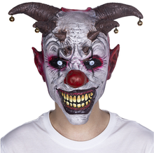 Máscara horror coringa, máscara de dia das bruxas cosplay fato de látex palhaço para adulto carnaval da páscoa festa de aniversário 2024 - compre barato