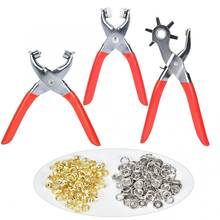 3pcs Strap Punching Belt Puncher Leather Hole Punch Pliers Eyelet Plier Grommet Sewing Leather Puncher Revolve Leather Craft 2024 - buy cheap