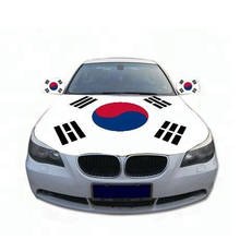 Bandeira do sul customizada da coreia, bandeira nacionais do carro, ganchos de cobertura, bandeira do carro, cobrir 2024 - compre barato