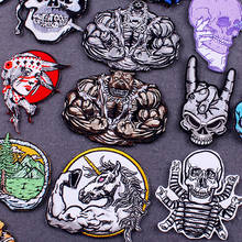 Gorilla/Bear Sewing Skeleton Patch Punk Finger Applique Patch Iron On Patches On Clothes Diy Embroidered Patches For Clothing 2024 - buy cheap