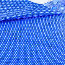 Тёмно-синяя хлопчатобумажная ткань в стиле пэчворк, текстильная ткань для шитья, в белую точку, дизайн кукол, искусственные поделки 2024 - купить недорого