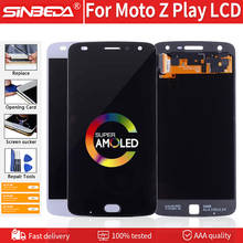 Sinbeda Новый AMOLED ЖК-дисплей для Moto Z Play, сенсорный ЖК-экран, дигитайзер для Z Play Pantalla, ЖК-дисплей в сборе, XT1635, XT1635-02 2024 - купить недорого