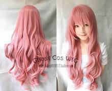 shun 80CM Vocaloid Luka Ruka Magnet Long wavy pink color Cosplay Wig Ladies Heat Resistant Synthetic hair Wigs 2024 - buy cheap
