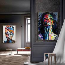 Abstract Wall Paintings Posters Wall Art Canvas Prints Paintings Sexy Women Portrait Picture for Living Room Home Decor No Frame 2024 - buy cheap