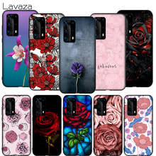 Lavusa k104 capa macia de peônia, flor rosa, para huawei mate nova 2 2i 3 3i 4e 5 5i 5t smart 6 7 10 20 30 se pro lite 2024 - compre barato