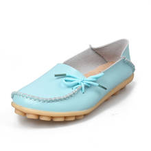 Flats Women Genuine Leathe Shoes Moccasins Mother Loafers Soft Slip On Leisure Flats Casual Female Driving Ballet Footwear 2024 - buy cheap