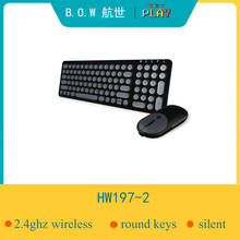 B.O.W  2.4 Ghz( (whisper-quiet)) Keyboard and Mouse Combo, 99 keys Slim Wireless Keyboard and Optical Mouse for Desktop, laptop 2024 - buy cheap