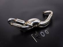 new design Metal exhaust pipe silencer for 1/5 HPI Rovan KM BAJA 5B 5SC 5T PARTS 2024 - buy cheap