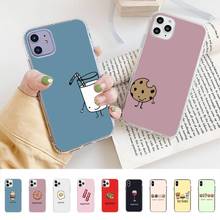 Cute Milk Biscuits BFF Couple Phone Case for iphone 13 8 7 6 6S Plus X 5S SE 2020 XR 11 12 pro XS MAX 2024 - buy cheap