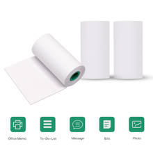 Rollo de papel térmico sin BPA para PeriPage, papel térmico de larga duración de 10 años, 56x30mm, Fuente negra sin etiquetas adhesivas, 3 rollos 2024 - compra barato