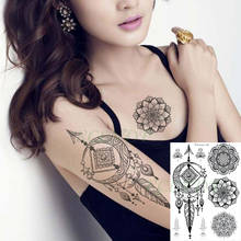 Waterproof Temporary Tattoo Sticker Totem Feather Arrow Mandala Fake Tatto Flash Tatoo Back Leg Arm Art for Girl Women Men 2024 - buy cheap