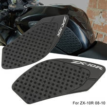 Motocicleta anti-aquecido tanque de gás lado tração joelho protetor anti almofada deslizante para kawasaki ninja zx10r ZX-10R zx 10r 2008-2010 2024 - compre barato