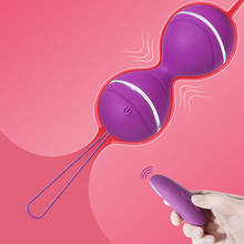 Bola vibratória com controle remoto ben wa, bola vibratória de brinquedo sexual para mulheres 2024 - compre barato