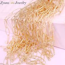 5 Meters, Gold Color Oval Shape Chains Bulk Fit Bracelets Necklace Findings Link Chain For DIY Jewelry Making 2024 - buy cheap