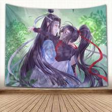 Beautiful Mo Dao Zu Shi Anime Tapestry Wall Hanging Fabric Tapestry Art Home Decoration Sleeping Pad Wall Carpets Dorm Decor 2024 - buy cheap