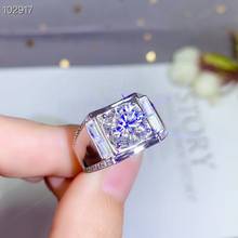 Изысканное Сверкающее увлажняющее кольцо для мужчин женское серебряное кольцо подарок на день рождения блестящее лучше, чем бриллиант сильная мощность 2024 - купить недорого