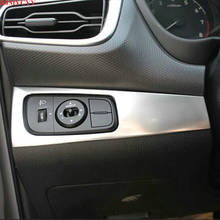 BJMYCYY-panel de control de interruptor de Faro de automóvil, marco decorativo de acero inoxidable para Hyundai Solaris 2 Verna 2017 2024 - compra barato