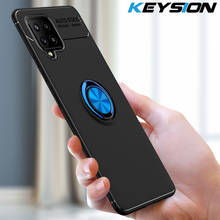 KEYSION Shockproof Case for Samsung A12 A32 A42 5G Soft Silicone Ring Stand Phone Back Cover for Galaxy A02S A20S A21S 2024 - buy cheap