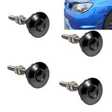 4X Push Button Quick Release Car Hood Bonnet Latch Pin Lock Bumper Clip Black 2024 - buy cheap