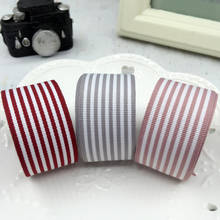 kewgarden Stripe Grosgrain Ribbons 38mm 25mm 1" 1.5" DIY Hairbow Accessories Handmade Tape Packing Riband 20 Yards 2024 - buy cheap