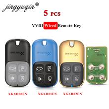 jingyuqin 5pcs Xhorse VVDI2 XKXH00EN XKXH01EN XKXH02EN Universal Wired Remote Key 4 Buttons for VVDI Key Tool English Version 2024 - buy cheap