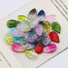 10/20/30/40/50pcs Colored Leaf Shaped Crystal Glass Beads For Jewelry Making Handmade Diy Bracelet Necklace Accessories 11x18mm 2024 - buy cheap