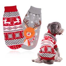 Pet Dog Sweater Cat Clothes For Small Dog Clothing Christmas Cat Sweater Dogs Coat Christmas Warm Pet Jacket Knitting Costume 2024 - buy cheap