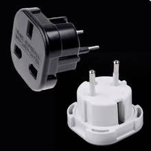 1pcs Universal 2 PiN Wall Plug Socket UK To EU Europe European Travel Charger Adapter Plug Converter 2024 - buy cheap