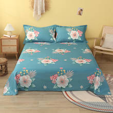 1 pc Flat Bedding Sheet King Size lenzuola matrimoniali cotone Flower Pattern Cotton Sheets For Double Bed(No Pillowcase) 2024 - buy cheap