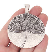 5 x Tibetan Silver Large Dandelion Flower Round Charms Pendants Craft for Necklace Jewelry Making 72x54mm 2024 - buy cheap