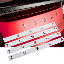3D наклейка на багажник из АБС-пластика эмблема Стайлинг для Tesla модель 3 модели ModelX Roadster SpaceX значок буква логотип автомобильные аксессуары 2024 - купить недорого