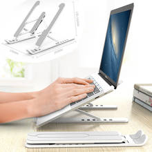 Adjustable Foldable Laptop Stand Non-Slip Desktop Notebook Holder & Storage Bag Cooling Bracket Riser For Macbook Pro Computer 2024 - buy cheap