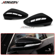 Car Accessories Glossy Black Side Rear View Rearview Mirror Cover  For VW Passat B7 CC Scirocco MK3 Jetta MK6 EOS Beetle R 2024 - buy cheap