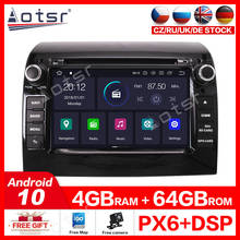 Автомобильный DVD-плеер Aotsr Android 10,0 с GPS-навигацией, автомобильный видеоплеер, стереопроигрыватель для FIAT DUCATO 2011-2015, автомобильное радио, головное устройство playe 2024 - купить недорого