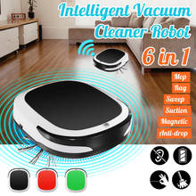 6-in-1 Intelligent Robot Vacuum Cleaner Multifunctional Sweeping Vacuum Mopping Vacuum Cleaner Household Rechargeable Sweeper 2024 - buy cheap