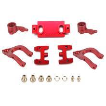 for WPL D12 1/10 RC Car Upgrade Parts Metal Upper Lower Swing Arm Steering Cup Knuckle Set Accessories 2024 - buy cheap