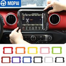 MOPAI 8.4 Inches Car GPS Navigation Decoration Frame Cover Stickers for Jeep Wrangler JL 2018+ for Jeep Gladiator JT 2018+ 2024 - buy cheap
