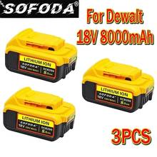 Batería de repuesto para DeWalt DCB184, DCB181, DCB182, DCB200, 20V, 8A, 18V, 8 Ah, MAX XR, 3 unidades 2024 - compra barato