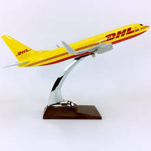 Modelo de B737-800 a escala 1:230, 30CM, envío exprés por DHL, Avión de aleación con base, colección de exhibición coleccionable 2024 - compra barato