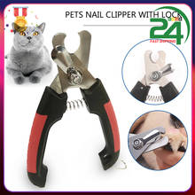 Professional Pet Cat Dog Nail Clipper Cutter Stainless Steel Grooming Scissors Clippers Claw Nail Scissors with Lock Pet Product 2024 - buy cheap